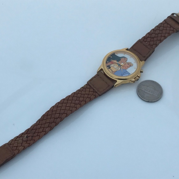 Rare Disney POCAHONTAS & JOHN SMITH Musical Watch - Picture 3 of 8
